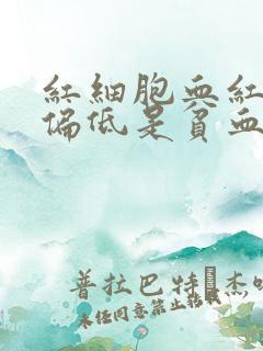 红细胞血红蛋白偏低是贫血吗