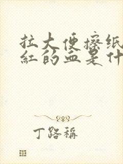 拉大便擦纸有鲜红的血是什么原因