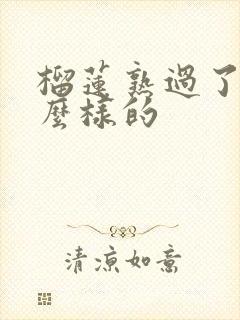 榴莲熟过了是什么样的