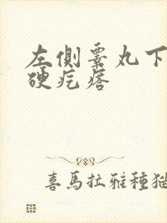 左侧睾丸下有个硬疙瘩