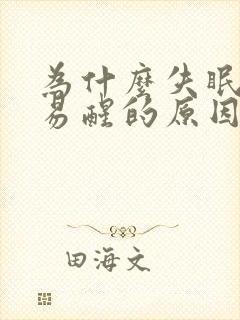 为什么失眠多梦易醒的原因