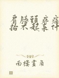 肩膀头疼痛手臂抬不起来什么原因