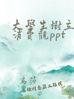 大学生树立正确消费观ppt