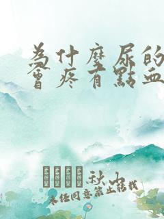 为什么尿的时候会疼有点血