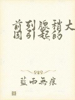 前列腺稍大的原因引起的