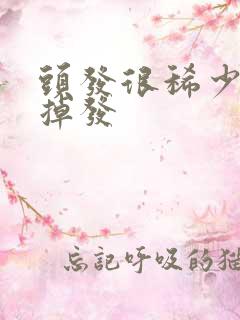 头发很稀少很油掉发