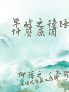 早醒之后睡不着什么原因