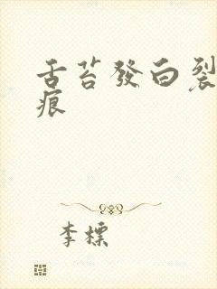 舌苔发白裂痕齿痕