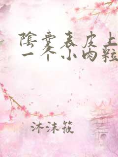 阴囊表皮上长了一个小肉粒