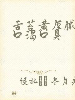 舌苔黄厚腻口干口渴口臭