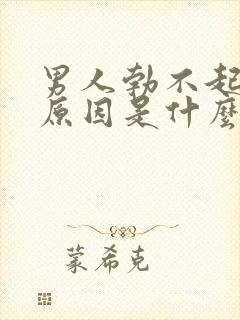 男人勃不起来的原因是什么如何治疗