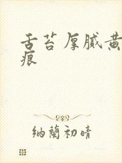 舌苔厚腻黄有齿痕