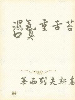 湿气重舌苔黄腻口臭