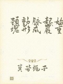 颈动脉起始处斑块形成严重吗