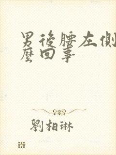 男后腰左侧疼怎么回事