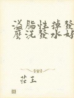 溢脂性掉发用什么洗发水好