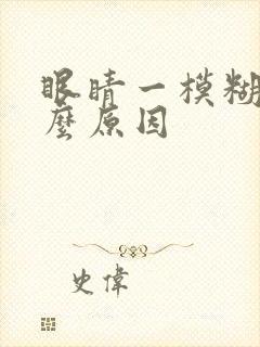 眼睛一模糊是什么原因