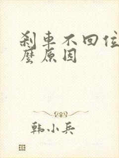 刹车不回位是什么原因