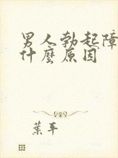 男人勃起障碍有什么原因