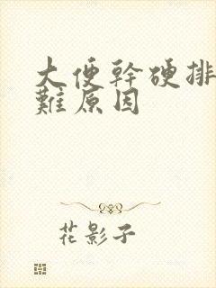 大便干硬排便困难原因