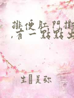 排便肛门撕裂疼,有一点点出血