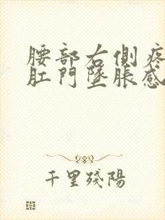 腰部右侧疼痛疼肛门坠胀感