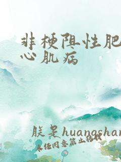 非梗阻性肥厚性心肌病