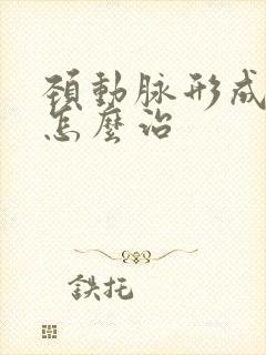 颈动脉形成斑块怎么治