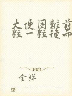 大便困难前面一粒一粒后面正常