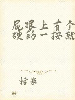 屁眼上有个包硬硬的一按就疼