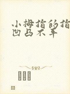 小拇指的指甲盖凹凸不平