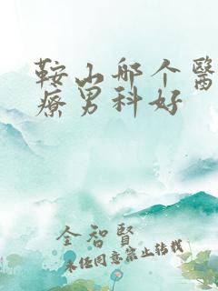 鞍山哪个医院治疗男科好