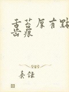 舌苔厚有点黄有齿痕