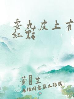 睾丸皮上有小红红点