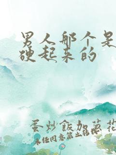 男人那个是怎么硬起来的