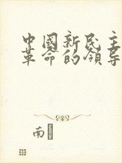 中国新民主主义革命的领导阶级是(