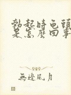 勃起时龟头很软是怎么回事