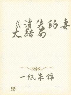 《消失的妻子》大结局