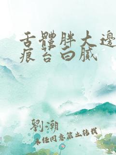 舌体胖大边有齿痕苔白腻