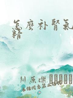 怎么补肾气固肾精