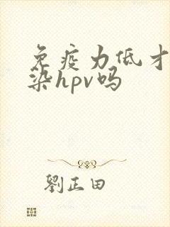 免疫力低才会感染hpv吗