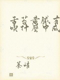 舌苔黄腻有湿热吃什么中成药