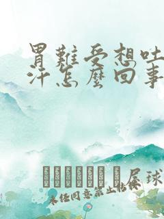 胃难受想吐出虚汗怎么回事