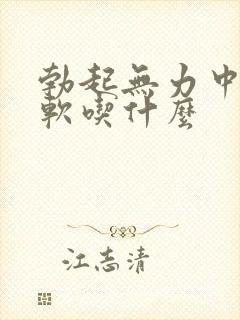 勃起无力中途疲软吃什么