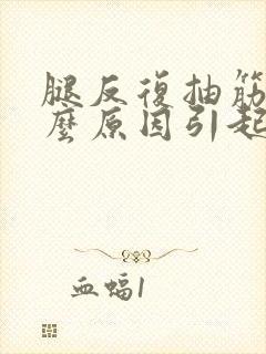 腿反复抽筋是什么原因引起的