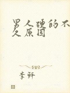 男人硬的不够持久原因