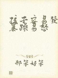 孩子容易发脾气暴躁易怒