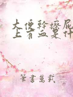 大便干擦屁股纸上有血是什么原因