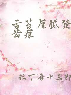 舌苔厚腻发白有齿痕