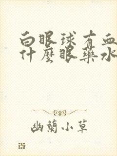 白眼球有血丝用什么眼药水